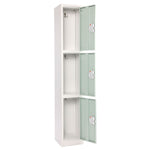 AdirOffice 72"H 3-Tier Misty Green Storage Locker (ADI629-203-MGRN-DL)