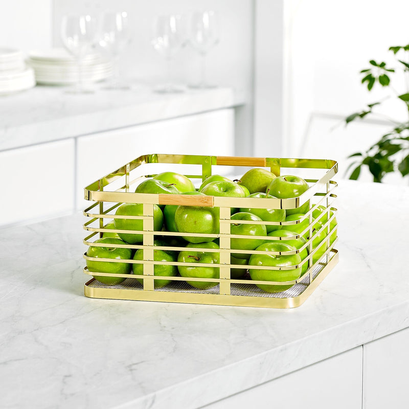 mDesign Steel Organizer, Soft Brass/Natural (25944)