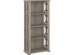Bush Furniture Homestead 66"H 4-Shelf Bookcase with Adjustable Shelves, Driftwood Gray Laminated Wood (HOB166DG-03)