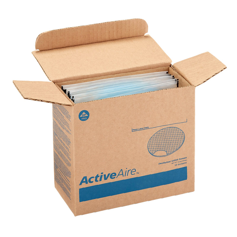 ActiveAire Urinal Screen, Coastal Breeze Scent, Blue, 12/Pack (GPC48270)