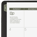 2026 AT-A-GLANCE Recycled 7" x 8.75" Monthly Planner, Faux Leather Cover, Black (70-120G-05-26)