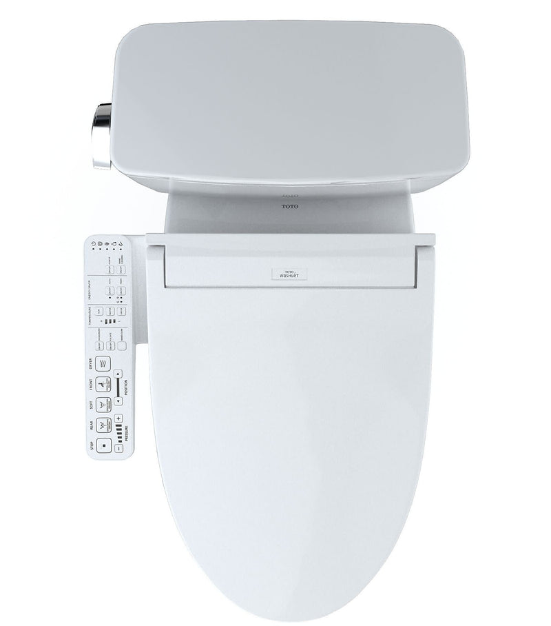 Toto Drake 1.28 GPF Gravity Flush Toilet in Cotton (MW7763074CEG#01)