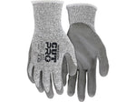 MCR Safety Cut Pro Hypermax Fiber/Polyurethane Work Gloves, Large, A3 Cut Level, Salt-and-Pepper/Gray, Dozen (127-92752L)