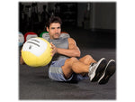 Champion Sports RHINO Promax Yellow/White Medicine Ball, 8 Lbs. (RPX8)