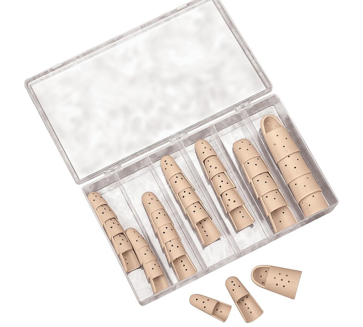 Medline Stackies Finger Splint Kit and Replacement, Size 4, 6/Case (ORT327004C)