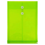 JAM Paper Standard Plastic Document File, Legal, Lime Green, 12/Pack (119B1LI)