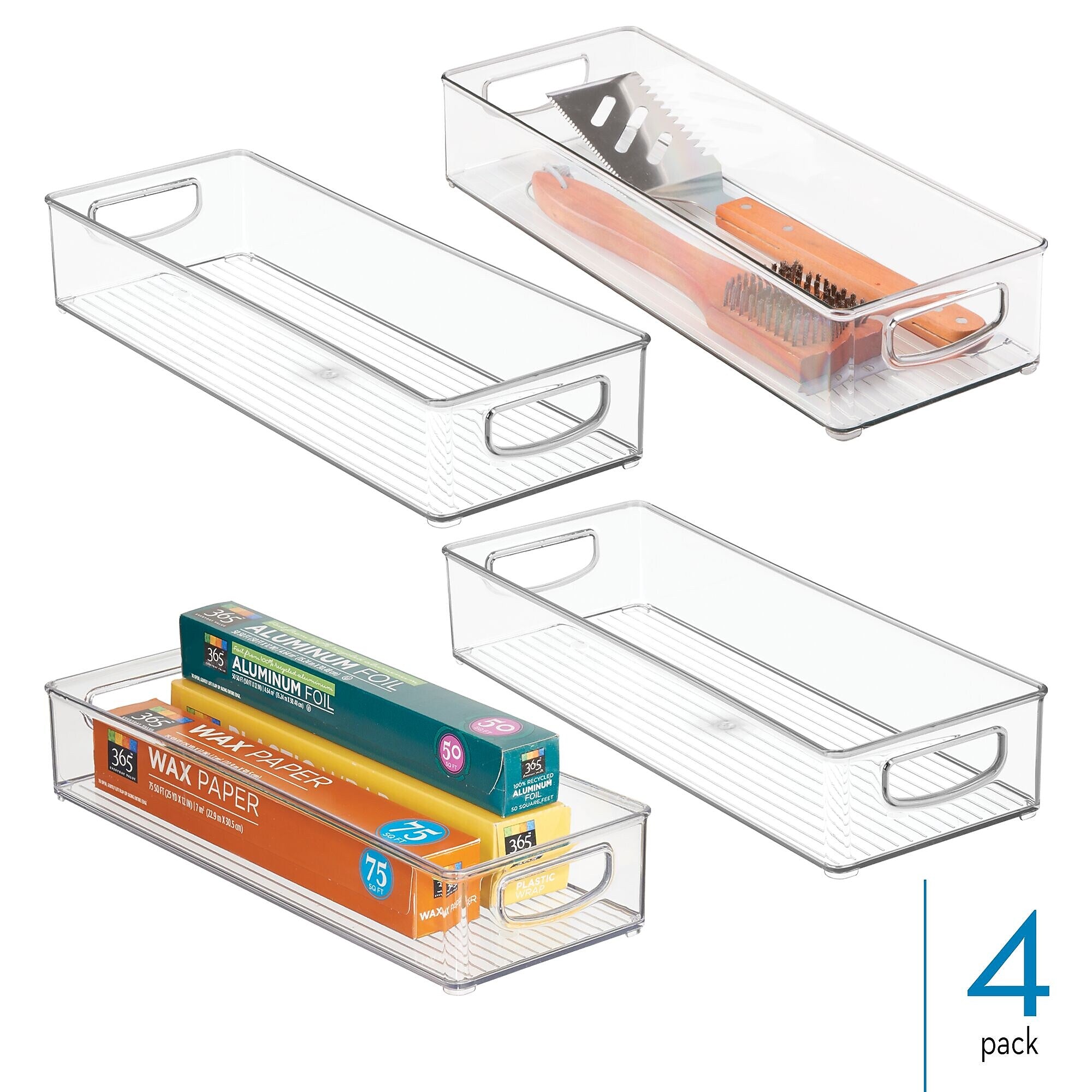 iDESIGN Pantry Organizers, Clear, 4/Set (27822M4)