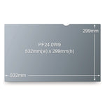 3M Anti-Glare Privacy Filter for 24" Widescreen Monitor, 16:9 Aspect Ratio (PF240W9B)