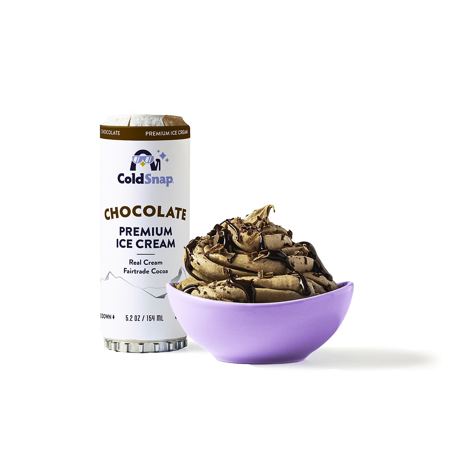 ColdSnap Premium Chocolate Ice Cream Mix, Single Serve Pods, 12 Pods/Pack, COLDSNAP MACHINE REQUIRED (600039)