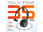 Delton 50X Pro Wireless Noise Canceling Bluetooth Mono Phone & Computer On Ear Headset, USB Type-C (DBTHEAD50X)