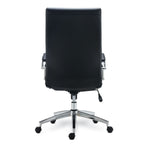 Alera Eddleston Series Fixed Arm Leather Swivel Manager Chair, Black (ALEED41B19)