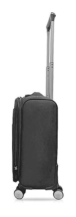 TUCCI 20" Hardside Carry-On Suitcase, 4-Wheeled Spinner, TSA Checkpoint Friendly, Charcoal (T0473-20in-CHL)