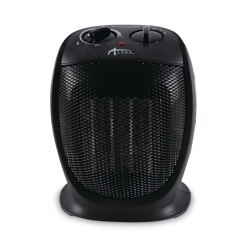 Alera 1500-Watt Portable Ceramic Heater, 7 1/8"w X 5 7/8"d X 8 3/4"h, Black (ALEHECH09)
