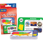Edupress US States Flash Cards, 56/Pack, 6 Packs/Bundle (TCR62099-6)