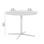Bush Business Furniture 42" Round Conference Table, White (99XTB42RWH)
