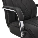 La-Z-Boy Sutherland Ergonomic Faux Leather Swivel Computer and Desk Chair, Black (CHR10048A)