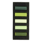 Rembrandt Soft Pastels Micro Sets, Lush Greens, 5/Set, 3 Sets/Bundle (RBX31820510-3)
