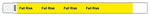 Yellow Adult Tyvek Alert Wristband, 10" x 3/4"