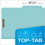 Pendaflex Heavy Duty Pressboard Classification Folder, 3-Dividers, 3 1/2" Expansion, Legal Size, Blue, 10/Box (29094)