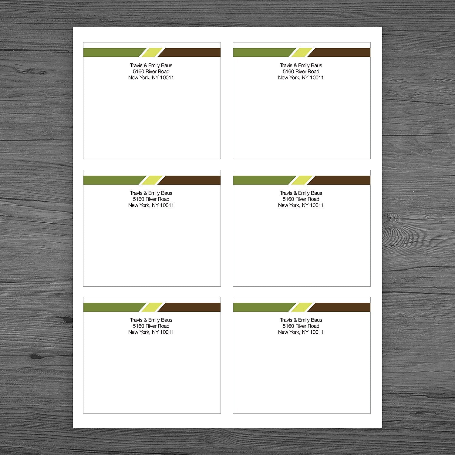 Full Color Mailing Sheet Label, 4"x3-5/16", Qty 20 (120 labels)