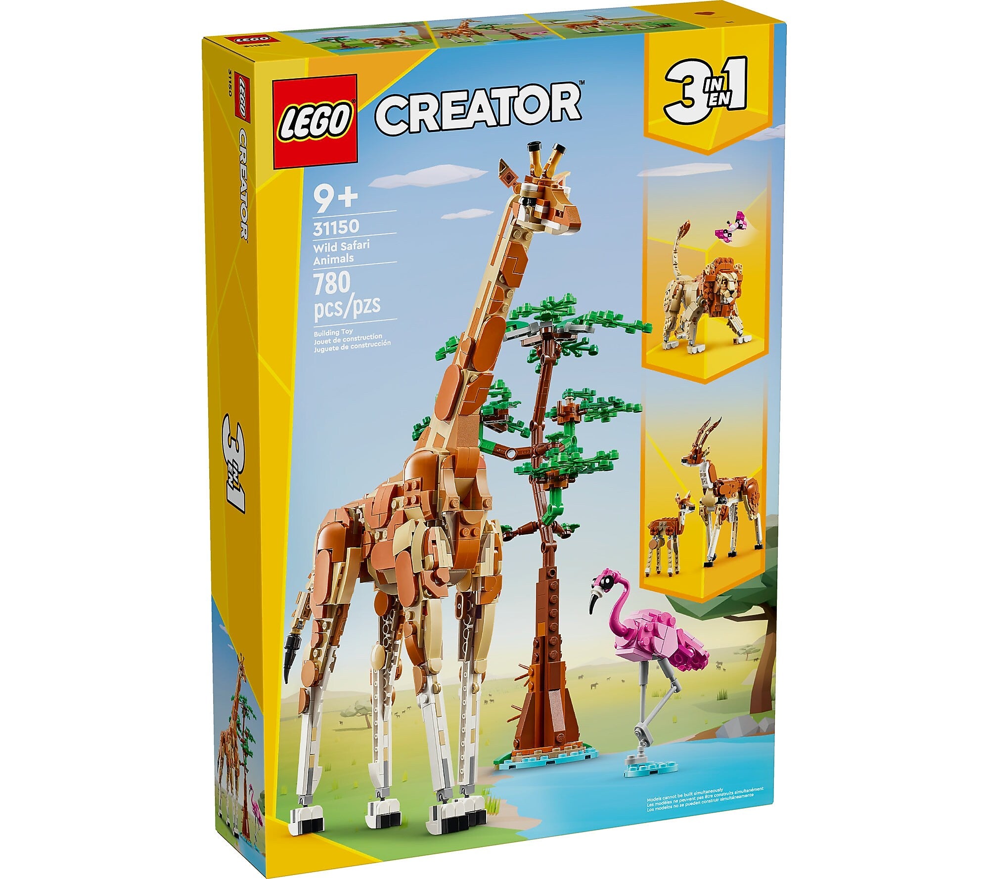 LEGO Creator Wild Safari Animals, 780 Pieces (31150)