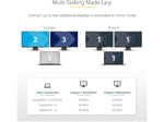 StarTech USB-C to Dual DisplayPort 1.4 Video Adapter, Male to Female, Gray (MST14CD122DP)