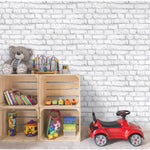 York Wallcoverings White Brick Peel and Stick Wallpaper (RMK11237WP)