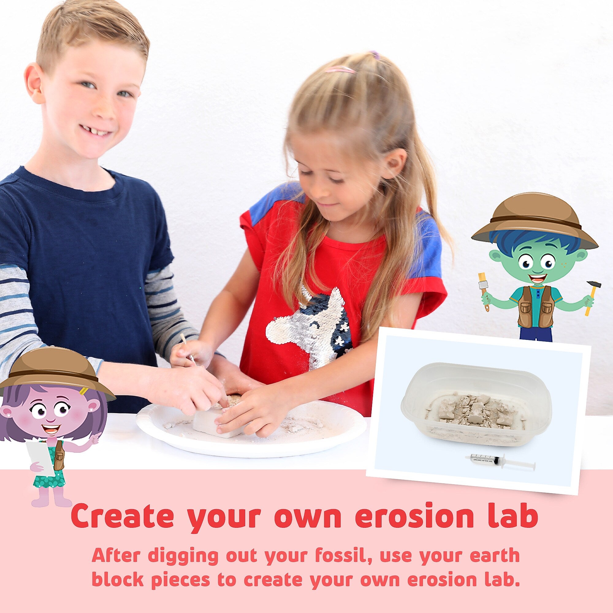 iSprowt Fossil Dig Maps & Erosion Kit, Multicolor (785459614458)