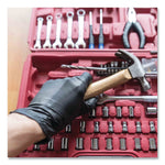 GloveWorks by AMMEX Industrial Nitrile Gloves, Powder-Free, 5 mil, Large, Black, 100 Gloves/Box, 10 Boxes/Carton