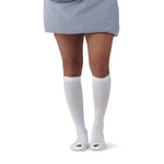 EMS 15mmHg Knee High Anti-Embolism Stockings, White, XL, Regular Length (MDS160684H)