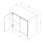 South Shore Morgan Small 2-Door Storage Cabinet, Pure White (7260722)
