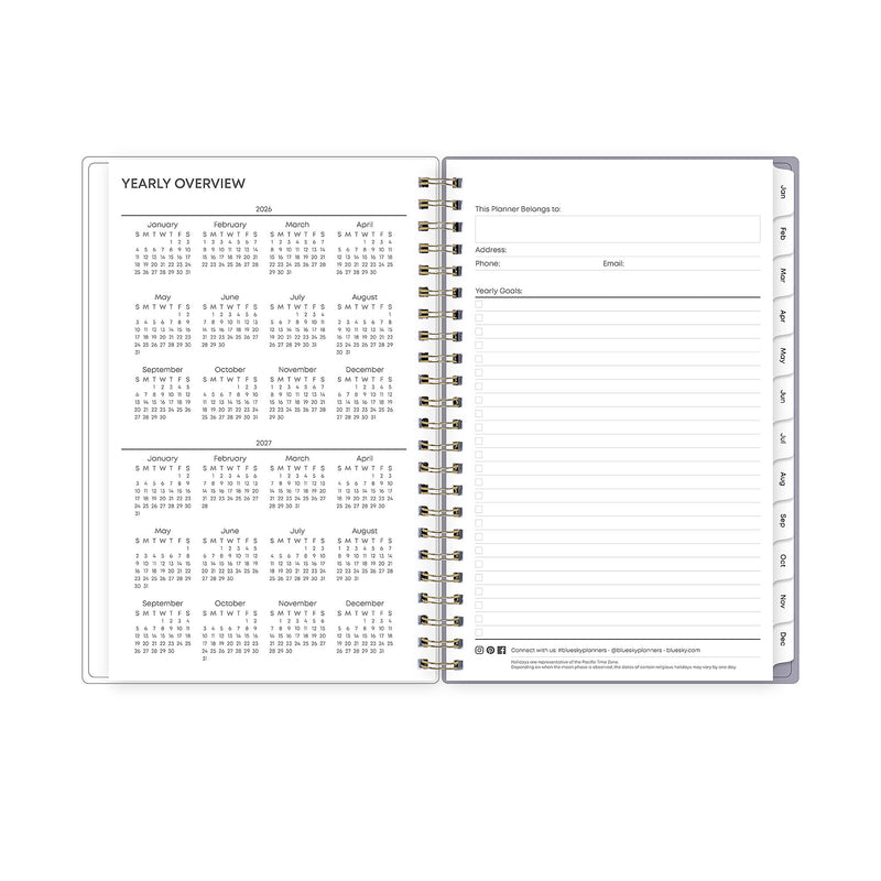 Planning Calendar BS Tula PP 5x8 RY26 Wkly/Mthly Safety Wirebound -