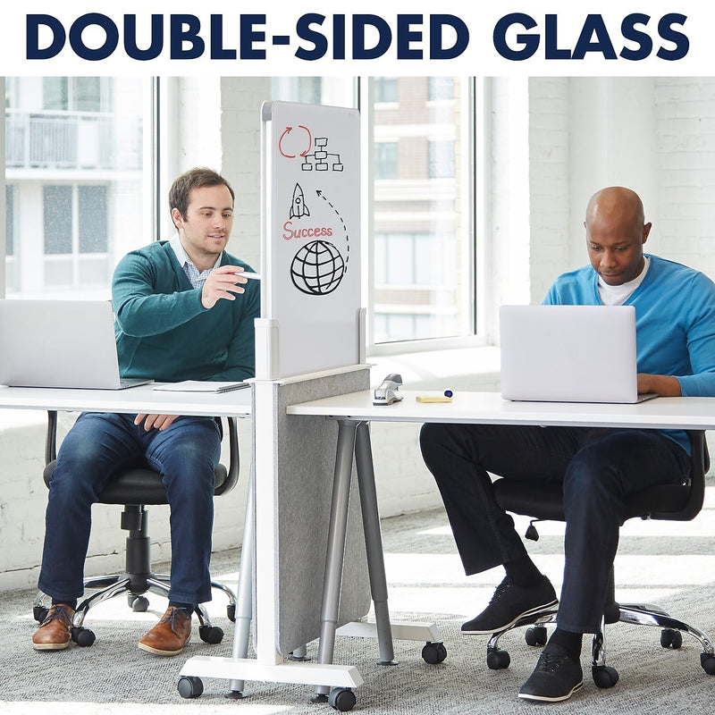 Quartet Agile Display Easel, Height Adjustable, White/Gray (Q293066W)