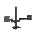 Humanscale M/Flex Adjustable Dual Monitor Arm, 23.8" Monitor Width, Black (X2NTN0BB8TB8TB18)