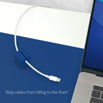 Function101 Cable Blocks, Magnetic Cable Organizers, Blue, 3/Pack (F101-CBXL3)