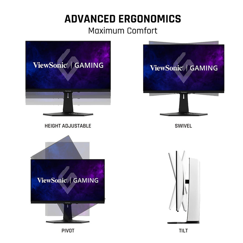 ViewSonic 26.5" 240Hz LED Gaming Monitor, White (XG272-2K-OLED)