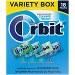 Orbit Variety Box Sugar Free Gum, Back To School, 12.8 oz., 18/Pack