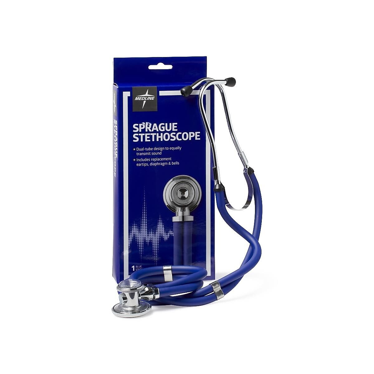 Medline Sprague Rappaport Stethoscope, Blue (MDS926303)