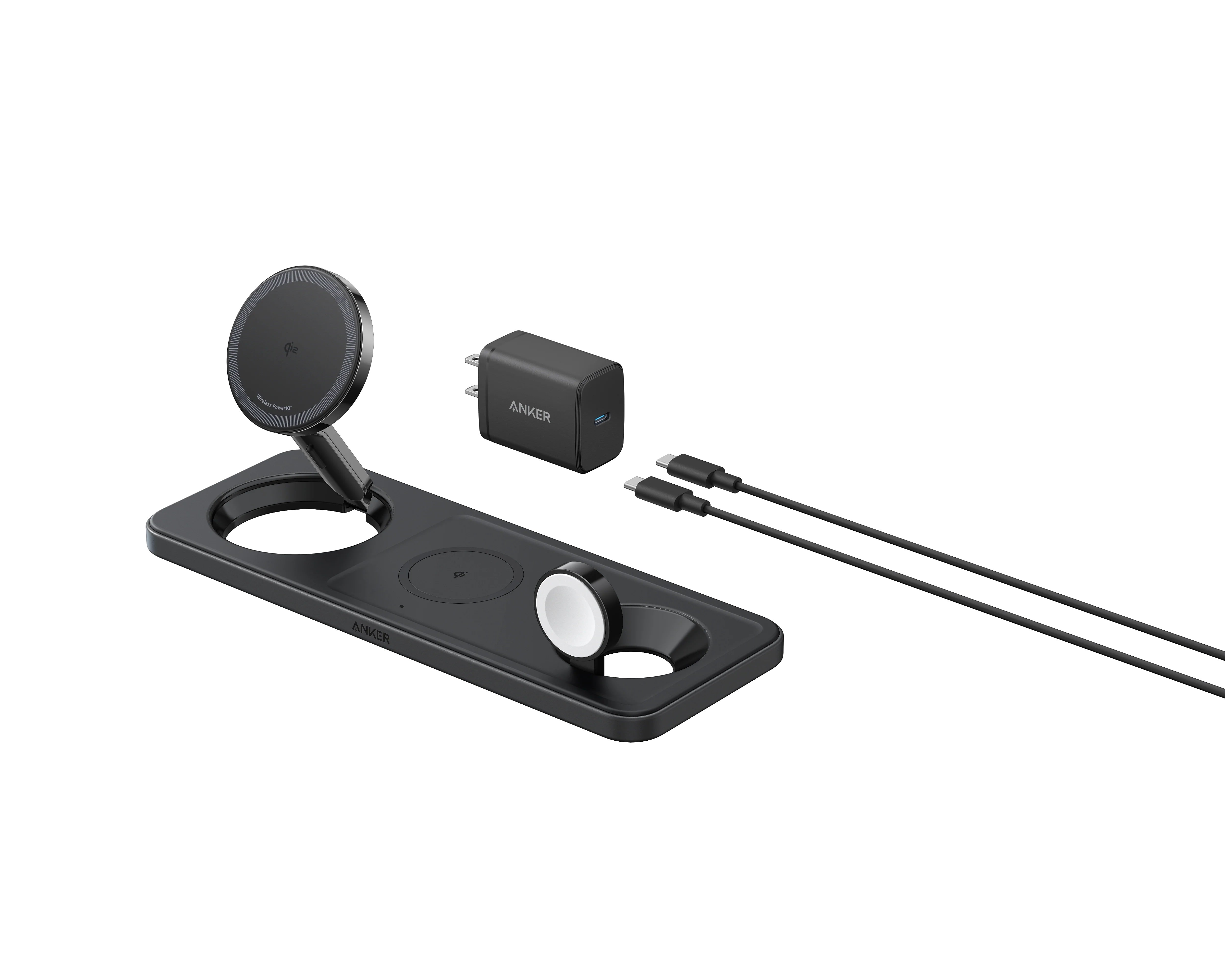 Anker MagGo Wireless Charging Station, Black (B25M1111-1)