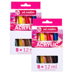 Talens Art Creation Acrylic Paint, Assorted Colors, 12mL, 8/Set, 2 Sets/Bundle (TLN9021808M-2)