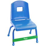 Kore Design Chair Fidget Silicone Kick Bands, Green, 10/Pack (KD-KB0002)