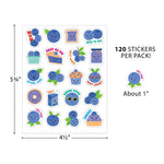 Teacher Created Resources Blueberry Smelly Stickers, Multicolored, 120/Pack, 6/Packs/Bundle (TCR9452-6)