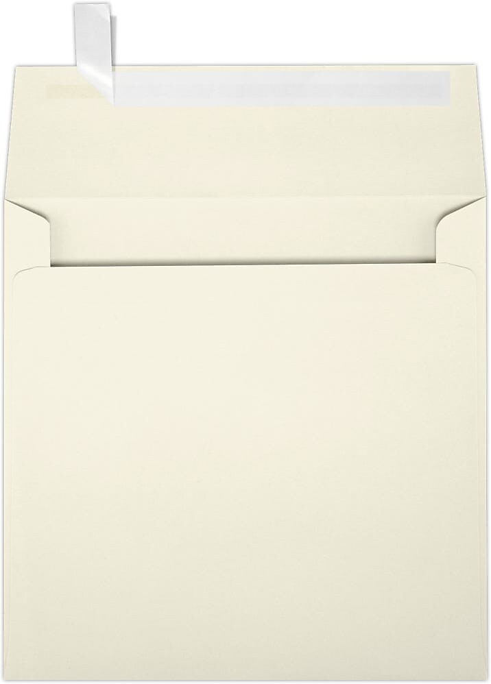 JAM Paper Self Seal Invitation Envelope 8 1/2" x 8 1/2", Natural, 50/Pack (8575-03-50)