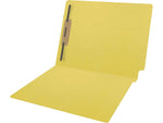 Medical Arts Press Reinforced End Tab File Folder, Straight Cut, Letter-Size, Yellow, 50/Box (S-01601-YLW)