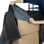 Monster Trucks HD Nonwoven Moving Blanket, Black/Gray (MT10164)