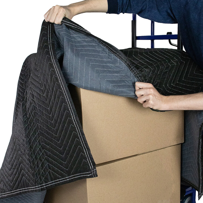 Monster Trucks HD Nonwoven Moving Blanket, Black/Gray (MT10164)
