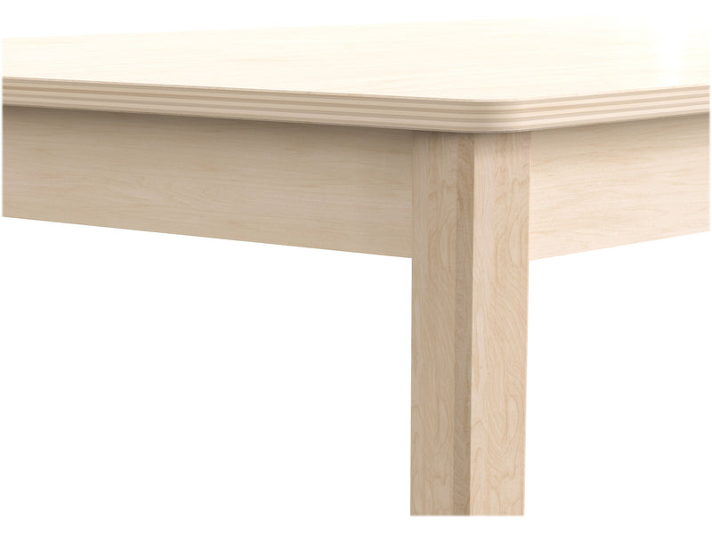 Flash Furniture Bright Beginnings Hercules Trapezoid Table, 47" x 20.75", Beech (MK-ME088017-GG)