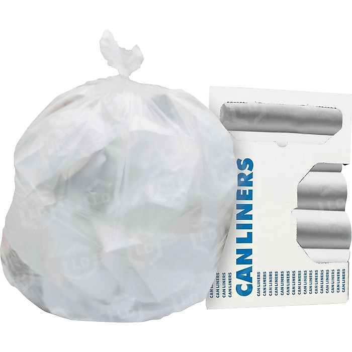 Heritage 40-45 gal High Density Coreless Liner, 48" W x 40" L x 0.43 mil T, HDPE, 250/Carton
