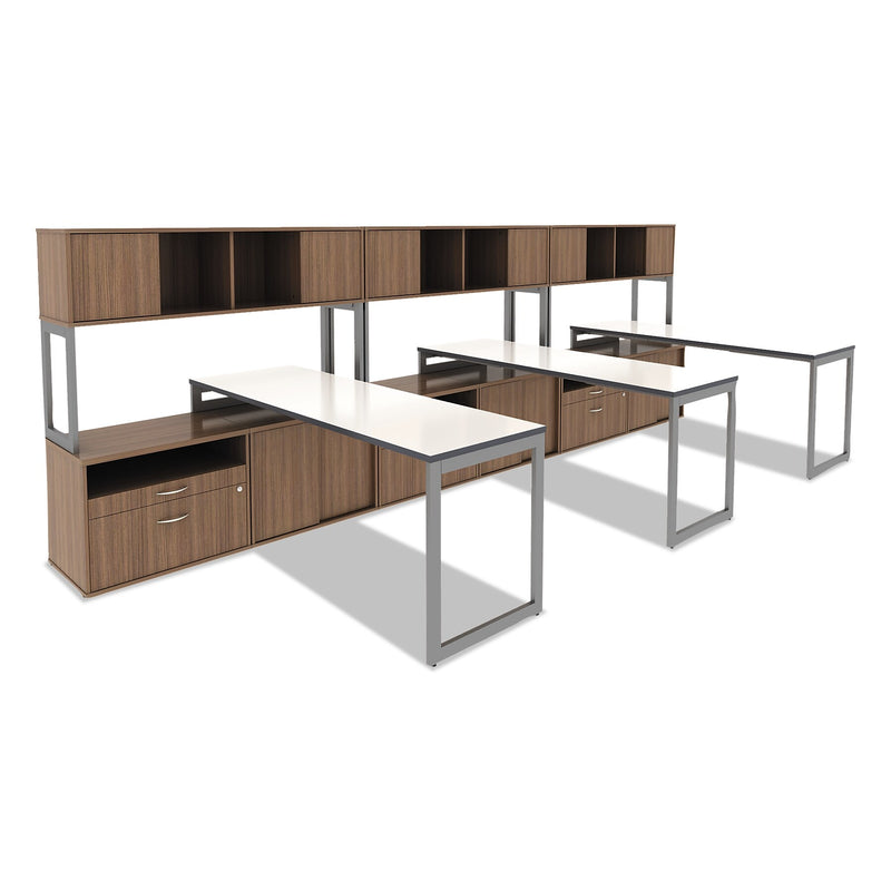 Alera® Reversible Laminate Table Top, Rectangular, 72w x 24d, White/Gray