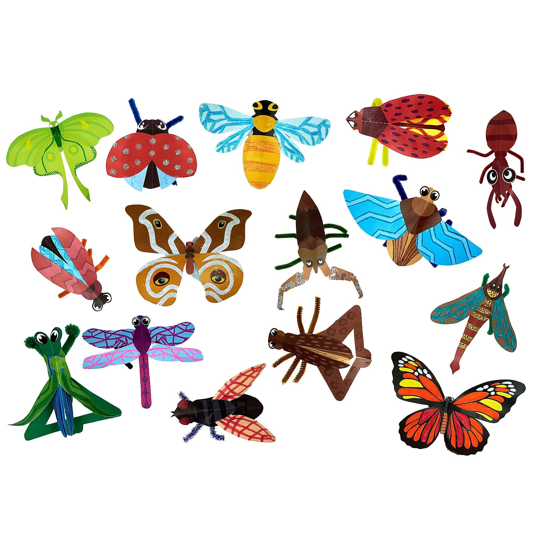 Roylco Beautiful Bugs, 64/Set (R-15337)
